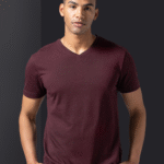 V Neck Solid T-shirt