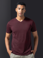V Neck Solid T-shirt