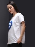 Women Boxy Regular Chinley Embroidered Tshirt - Image 2