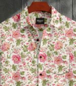 Flower Printed Cotton Shirt - Image 2