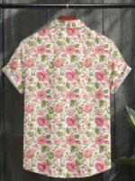 Flower Printed Cotton Shirt - Image 4