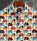 Multi Color Cartoon Printed Cotton Shirt - Image 2