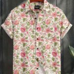 Flower Printed Cotton Shirt