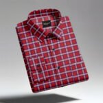 Red Color Checkered Casual Shirt - Image 2