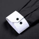 Black With White Color Premium Cotton Checkered Shirt - Image 4