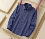 Blue Color Premium Cotton Slim Fit Shirt - Image 3