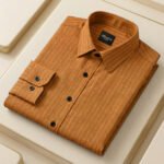 Orange Color Premium Cotton Slim Fit Shirt