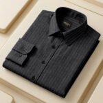 Premium Black Color Cotton Slim Fit Shirt